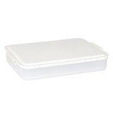 家用饺子盒速冻水饺盒馄饨盒冰箱鸡蛋保鲜收纳盒多层托盘密封盒（单层平底款）
