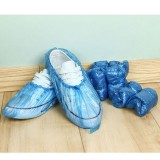 PE一次性鞋套加厚防尘防水耐磨一次性室内家用鞋套学生雨天防滑鞋套（100只）