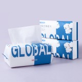 全球仓 抽取式棉柔巾孕婴可用纯棉加厚洁面巾干湿两用一次性卸妆洁面洗脸巾（100抽）