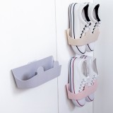 浴室拖鞋架卫生间简易门后墙壁挂式家用经济型塑料收纳小鞋架耳朵形鞋架
