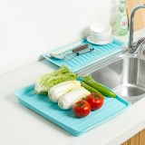 厨房客厅多用长方形沥水盘套装 蔬菜水果盘两件套