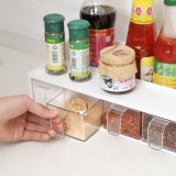 调料盒佐料盒多功能调料罐套装厨房用品抽屉式四格可视置物架子盐罐调味盒