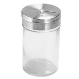 玻璃烧烤调料瓶套装厨房用品调料罐子味精盐罐撒粉带孔家用调味罐 （100ml）两个装