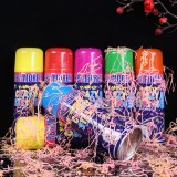 全球仓 彩带喷雾生日派对用手持罐多色彩条圣诞派对婚礼装饰用气氛彩带喷剂（250ML）混发