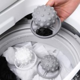 洗衣机漂浮物过滤网袋滤毛器除毛器清洁去污洗衣球衣物洗护球 （刺球形）浅色系