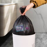 平口断点式垃圾袋透明一次性宿舍厕所清洁袋卷装朔料袋通用透明袋 888