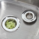 水槽过滤网厨房下水道水池滤网防堵防臭洗碗池通用不锈钢地漏盖子（小号）