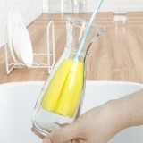 刷玻璃杯清洁奶瓶刷去污洗碗刷洗杯刷子海绵头塑料柄杯刷洗杯刷工具 701