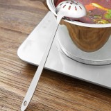 不锈钢汤勺火锅勺漏勺家用多用长柄勺厨房用品油炸捞勺汤勺面勺子（漏勺）