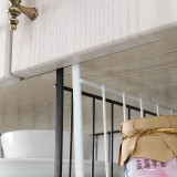 厨房家用橱柜铁艺方型纸巾架置物架桌子挂篮门背式衣柜收纳架柜子挂架整理架