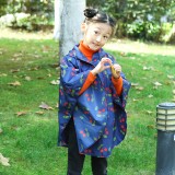韩国时尚防水带帽斗篷徒步户外旅游雨披便携电瓶车樱桃雨衣（S码）儿童款 054
