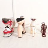 日本创意整理收纳鞋撑家用鞋子节省空间置放架子分层整理鞋架鞋托（咖啡色）