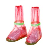 户外旅游成人雨靴雨天防滑防水加厚高筒雨鞋套 绑带高帮长款（36-38码鞋用）小号L 201