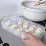 梯形可叠加饺子盒收纳多层有盖家用冰箱保鲜盒分格饺子托盘不粘速冻盒