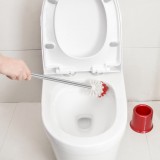 坐便器清洁刷不锈钢创意长柄厕所刷子卫生间洁厕无死角马桶刷套装