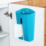 杯子状垃圾袋收纳盒厨房吸盘粘贴式家用大容量塑料袋收纳盒