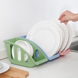 厨房置物架用品用具餐具洗放盘子置放扇形带卡槽碗碟收纳架碗柜水槽沥水碗架