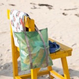 收纳袋旅行出游衣物玩具整理袋子单肩背包多功能防水涂层网手提包 099