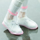 户外旅游成人雨靴雨天防滑防水加厚高筒雨鞋套 绑带高帮长款（39-41码鞋用）中号XL 200