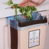 厨房垃圾桶家用悬挂分类厨余拉圾筒伸缩壁挂可折叠橱柜门垃圾桶
