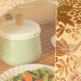 厨房可折叠纱网餐桌罩防苍蝇盖菜罩 家用双骨圆形饭罩遮菜伞饭菜食物罩HP-906(中号)