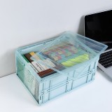 搬家整理箱车载储物箱衣物玩具箱书箱塑料简易带盖透明可视折叠收纳箱