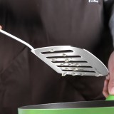 汤勺不锈钢木质长柄不锈钢加厚汤勺长柄木质防烫汤勺
