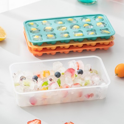 DIY冰块模具冷冻冰块神器硅胶家用冰球小冰格食品级辅食制冰盒冰模