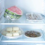 食品级PE保鲜膜套一次性家用保鲜膜罩套保鲜膜罩套保鲜袋家用冰箱碗盖松紧口厨房（100只）