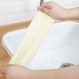 丁腈洗碗手套女植绒型家用防水耐用厨房多功能清洁手套刷碗洗碗洗衣服塑胶橡胶手套 （加长款）