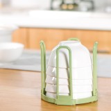 塑料碗架家用厨房用品碗筷收纳沥水架放碗架子圆形栅栏收纳架洗碗架置物架