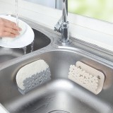 水槽镂空置物架厨房百洁布沥水架浴室香皂架家用吸盘收纳架免钻孔