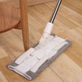 免手洗平板拖把家用懒人网红拖地神器木地板一拖干湿两用地拖布净（小精灵平板拖把）2068