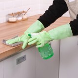 家务清洁手套女薄款防水耐用型家用手套加厚款洗衣服乳胶胶皮手套（L码）XSJ-500