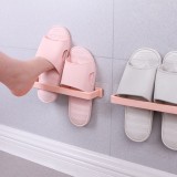 浴室门后式沥水拖鞋架卫生间简易壁挂鞋架挂式免打孔毛巾置物架