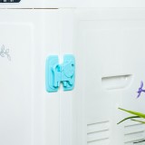 儿童柜子橱柜锁保护锁宝宝冰箱塑料防护小狗锁扣婴儿防开防夹抽屉冰箱防护