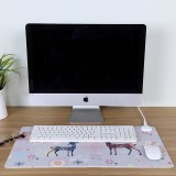 鼠标垫加热暖桌垫办公桌垫笔记本电脑键盘垫防水写字垫暖手垫 大号（推拉款印花）60*36cm
