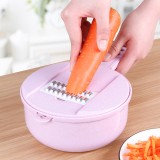 厨房切菜神器黄瓜切片器胡萝卜切丝器刨丝器切土豆丝多功能切菜器水瓢型（8件套）