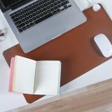 鼠标垫加热暖桌垫办公桌垫笔记本电脑键盘垫防水写字垫暖手垫 中号（推拉款纯色52*26cm）60021