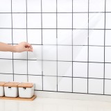 厨房透明防油贴纸防水防潮耐高温自粘油烟机柜灶台后墙壁瓷砖贴（透明款）