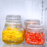 带盖玻璃储物罐家用蜂蜜罐柠檬百香果罐子食品罐头瓶泡菜腌制罐（方形款）