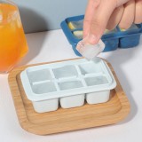 迷你冰格三件套冻冰块模具冰格自制冰块盒家用带盖冰箱制冰硅胶磨具