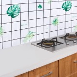 厨房防油贴纸防水防潮耐高温油烟机防油纸家用装饰创意图案壁纸（5m）