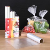 加厚PE保鲜袋家用经济装大小号保鲜袋一次性食物冰箱收纳密封袋（3个装）