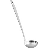 不锈钢汤勺火锅勺漏勺家用多用长柄勺厨房用品油炸捞勺汤勺面勺子（汤勺）