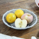 水果盘现代客厅桌面杂物收纳篮干果盘子厨房洗菜沥水篮零食收纳筐