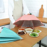 可折叠伞形保温菜罩冬季饭菜罩剩菜罩餐桌罩食物家用保温罩盖菜罩