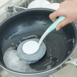 创意手柄钢丝球家用厨房用品清洁球铁丝球刷子长柄洗碗锅刷去油污