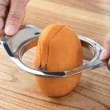 创意环形切芒果工具水果分割器削芒果刀去核器不锈钢切片器剥皮去皮器