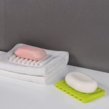 肥皂盒卫生间吸盘壁挂式创意沥水皂盒置物架免打孔梳子造型浴室硅胶沥水香皂盒